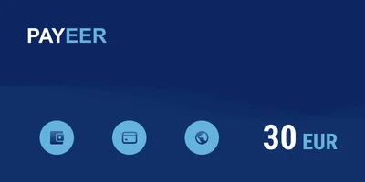 Payeer 30 EUR Payment Card (Europe) gallery image 1
