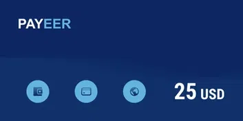 Payeer 25 USD Payment Card (Global)