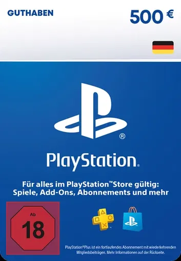 PlayStation Network 500 EUR Gift Card (Germany)
