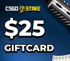 CSGOStake.com 25 USD Gift Card (Global) thumb 2