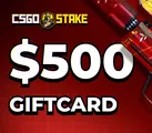 CSGOStake.com 500 USD Gift Card (Global) thumb 2
