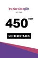 BucketlistGift 450 USD Gift Card (United States) thumb 2