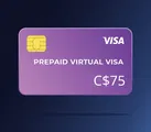 Virtual Visa C$75 CAD thumb 1