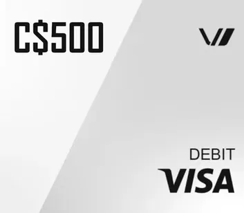 Virtual Visa C$500 CAD