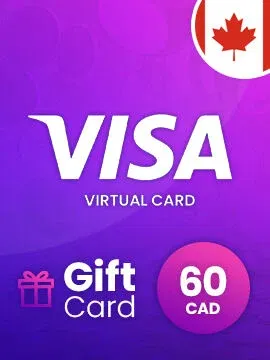 Virtual Visa C$60 CAD Visa