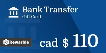 Bank Transfer C$110 CAD
