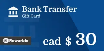 Bank Transfer C$30 CAD