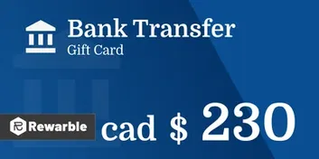Bank Transfer C$230 CAD