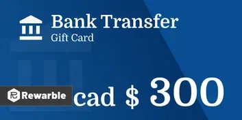 Bank Transfer C$300 CAD