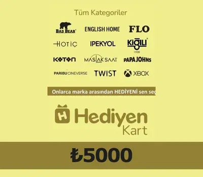 Hediyen KART All Access 5000 Gift Card (Turkey) gallery image 2