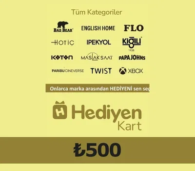 Hediyen KART All Access 500 Gift Card (Turkey) gallery image 2