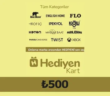 Hediyen KART All Access 500 Gift Card (Turkey)
