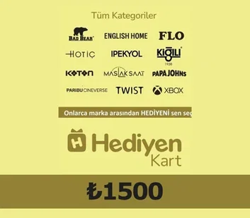 Hediyen KART All Access 1500 Gift Card (Turkey)