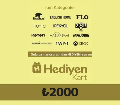 Hediyen KART All Access 2000 Gift Card (Turkey) gallery image 1