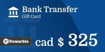 Bank Transfer C$325 CAD