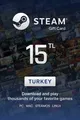Steam Wallet 15 Gift Card (Turkey) thumb 2