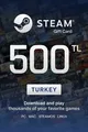 Steam Wallet 500 Gift Card (Turkey) thumb 2