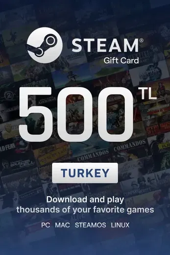 Steam Wallet 500 Gift Card (Turkey) gallery image 2