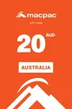 Macpac 20 AUD Gift Card (Australia) thumb 2