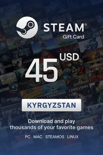 Steam Wallet 45 USD Gift Card (Kyrgyzstan) gallery image 2