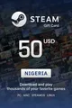 Steam Wallet 50 USD Gift Card (Nigeria) thumb 2