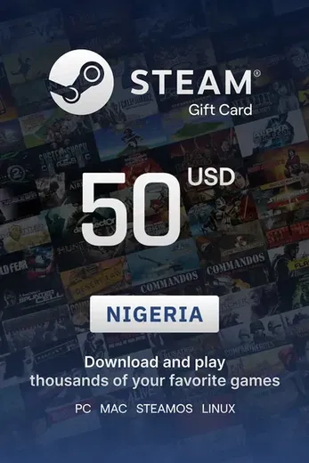 Steam Wallet 50 USD Gift Card (Nigeria) gallery image 2