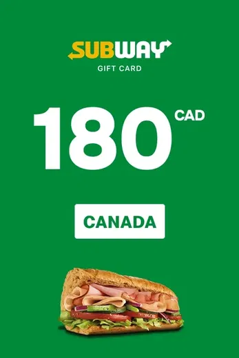 Subway 180 CAD Gift Card (Canada) gallery image 2