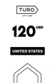 Turo 120 USD Gift Card (United States) thumb 2