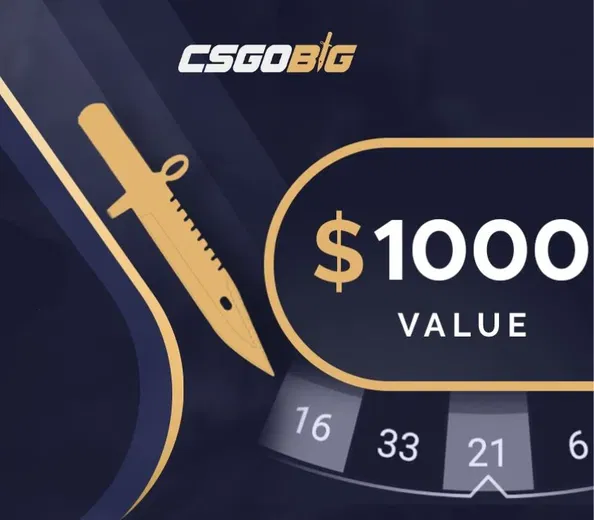 CSGOBIG 1000 USD Gift Card (Global) gallery image 1