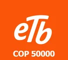 Etb Colombia 50000 COP Mobile Top-up thumb 2