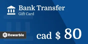 Bank Transfer C$80 CAD