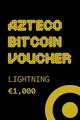 Azteco €1000 EUR in Bitcoin (BTC) Crypto Voucher thumb 2
