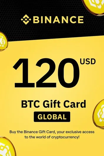 Binance $120 USD in Bitcoin (BTC) Crypto Voucher