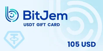 BitJem $105 USD in Tether (USDT) Crypto Voucher
