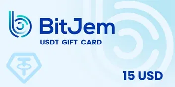 BitJem $15 USD in Tether (USDT) Crypto Voucher