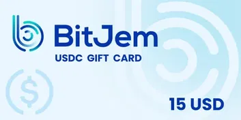 BitJem $15 USD in USD Coin (USDC) Crypto Voucher