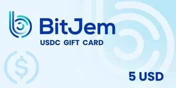 BitJem $5 USD in USD Coin (USDC) Crypto Voucher