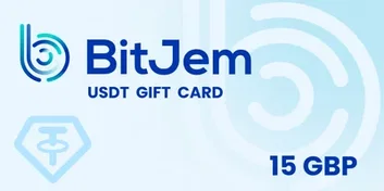 BitJem £15 GBP in Tether (USDT) Crypto Voucher