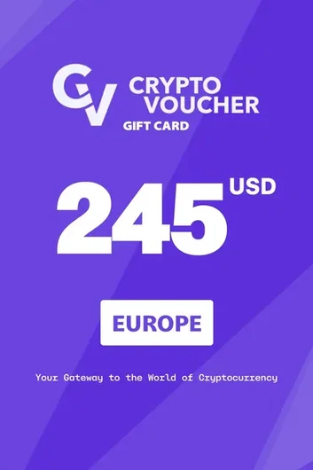 Crypto Voucher $245 USD in Bitcoin (BTC) Crypto Voucher