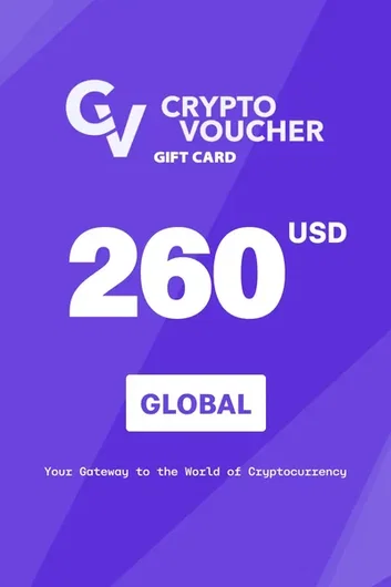 Crypto Voucher $260 USD in Bitcoin (BTC) Crypto Voucher