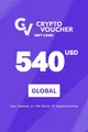 Crypto Voucher $540 USD in Bitcoin (BTC) Crypto Voucher thumb 1