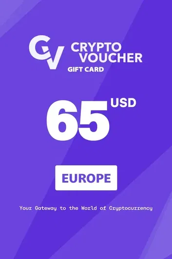 Crypto Voucher $65 USD in Bitcoin (BTC) Crypto Voucher