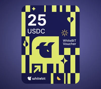 WhiteBIT 25 USD Coin (USDC) Crypto Voucher gallery image 2