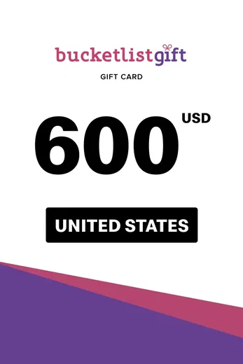 BucketlistGift 600 USD Gift Card (United States) gallery image 2