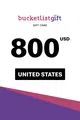 BucketlistGift 800 USD Gift Card (United States) thumb 2