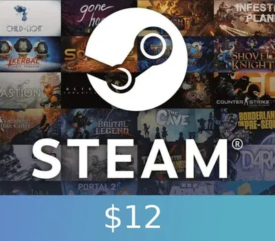Steam Wallet 12 USD Gift Card (Global) gallery image 2
