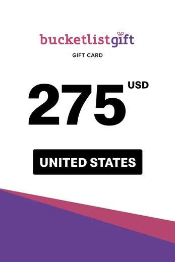 BucketlistGift 275 USD Gift Card (United States) gallery image 2