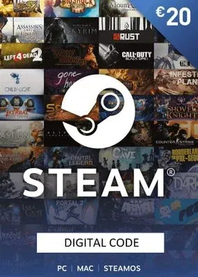 Steam Wallet 20 EUR Gift Card (Germany) gallery image 2