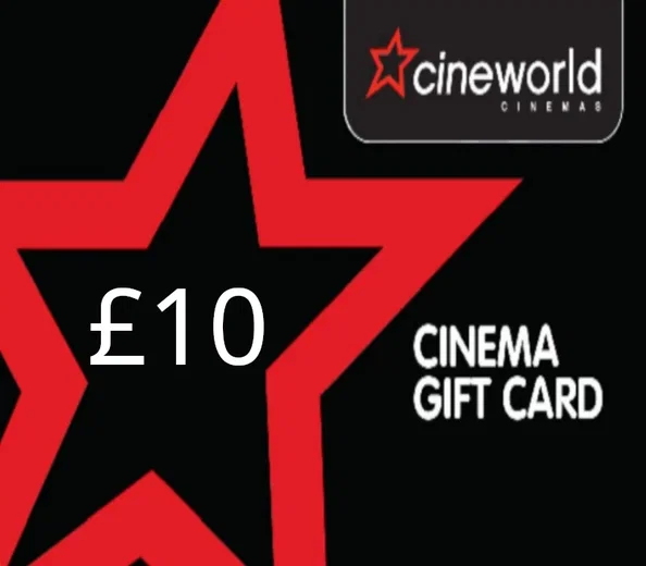 Cineworld Cinema 10 GBP Gift Card (United Kingdom) gallery image 2