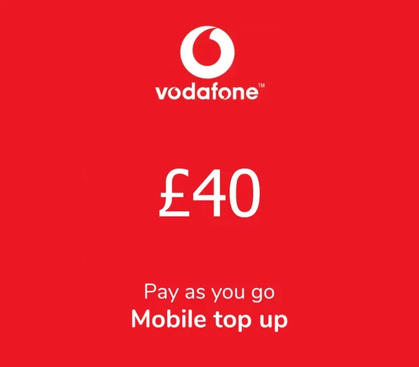 Vodafone PIN 40 GBP Gift Card (United Kingdom) gallery image 2